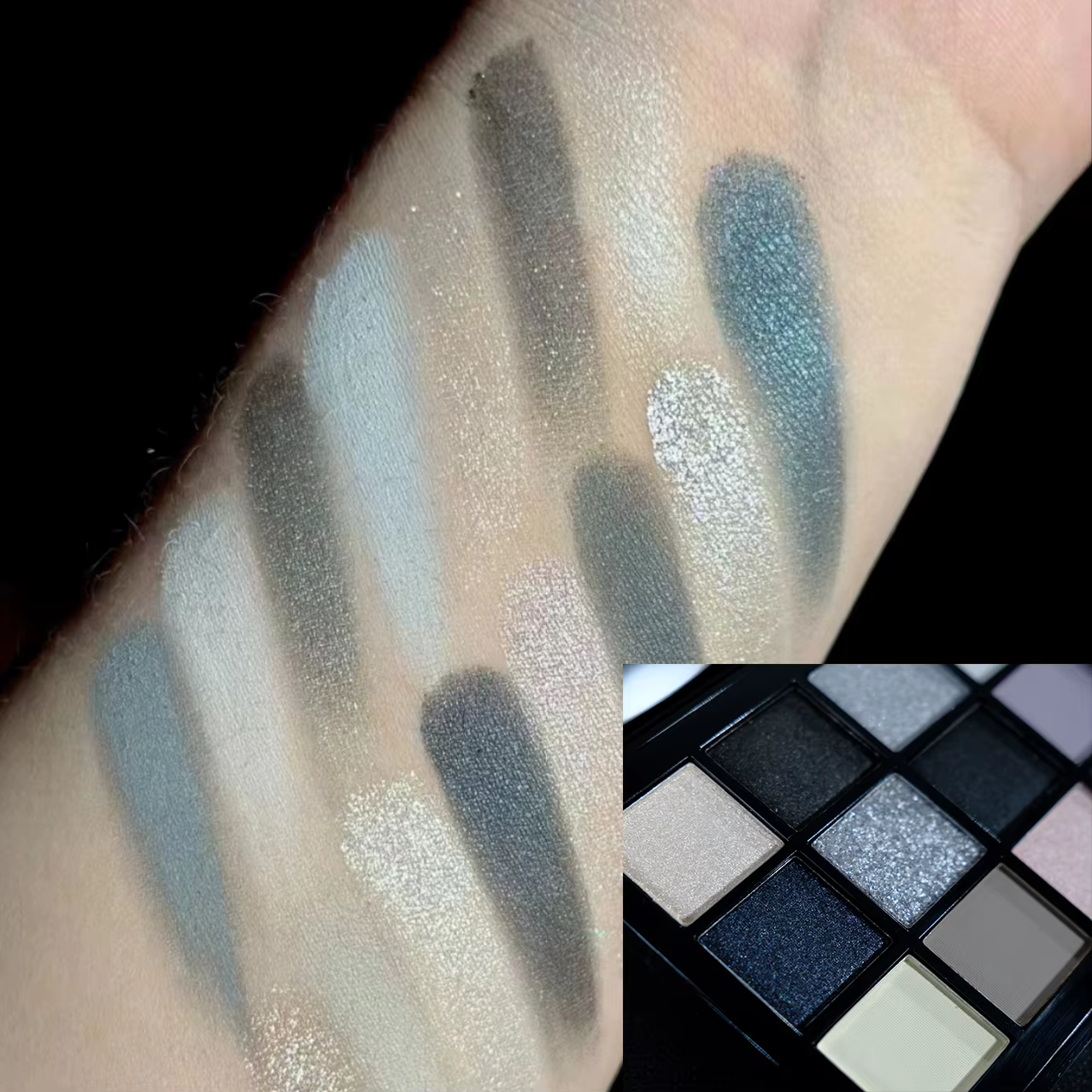 Palette de fards à paupières noirs Smokey