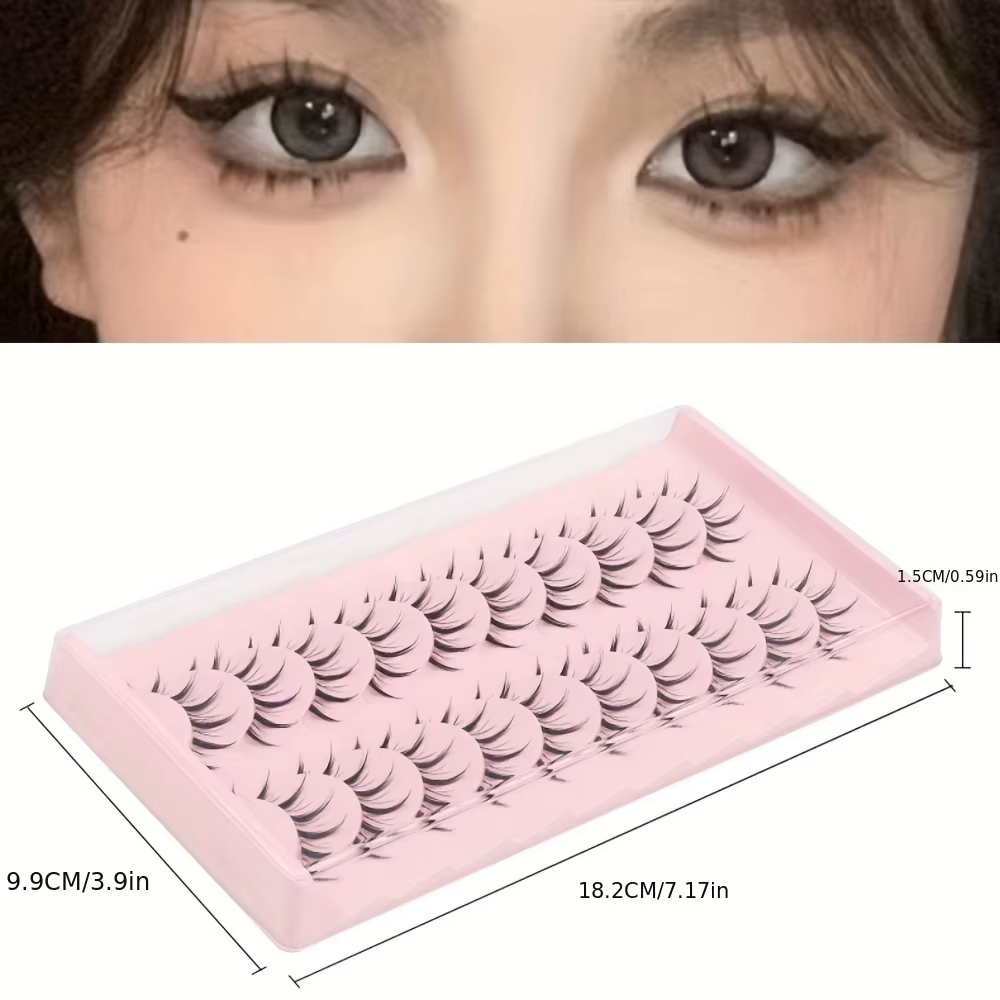 10 paires de faux cils avec sensation d'air naturelle