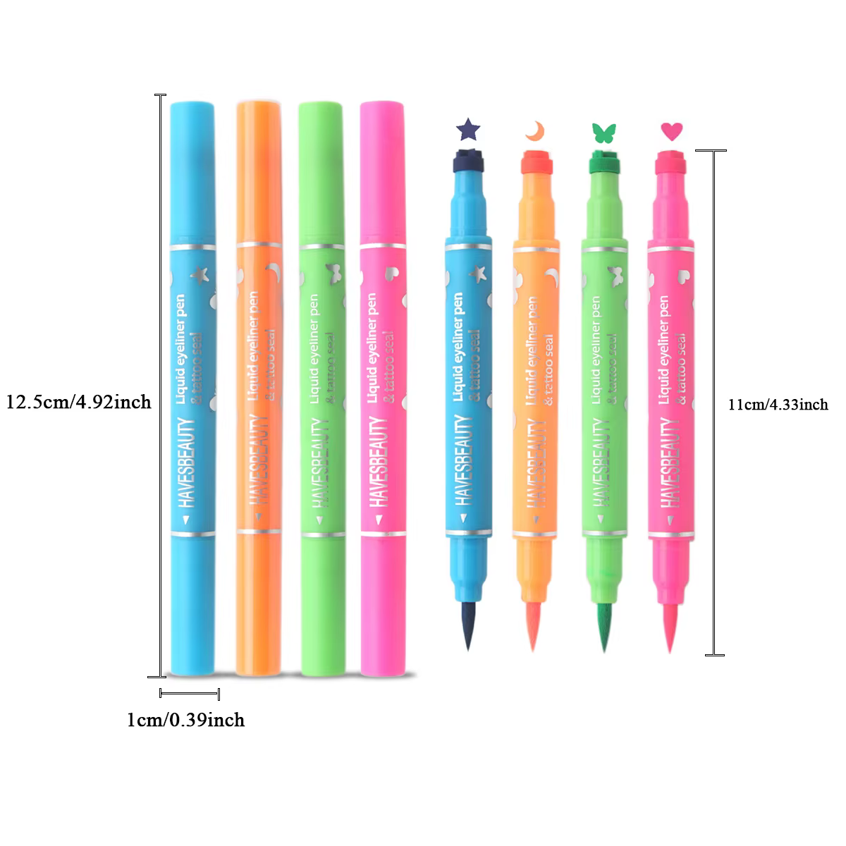 Eyeliner double embout coloré