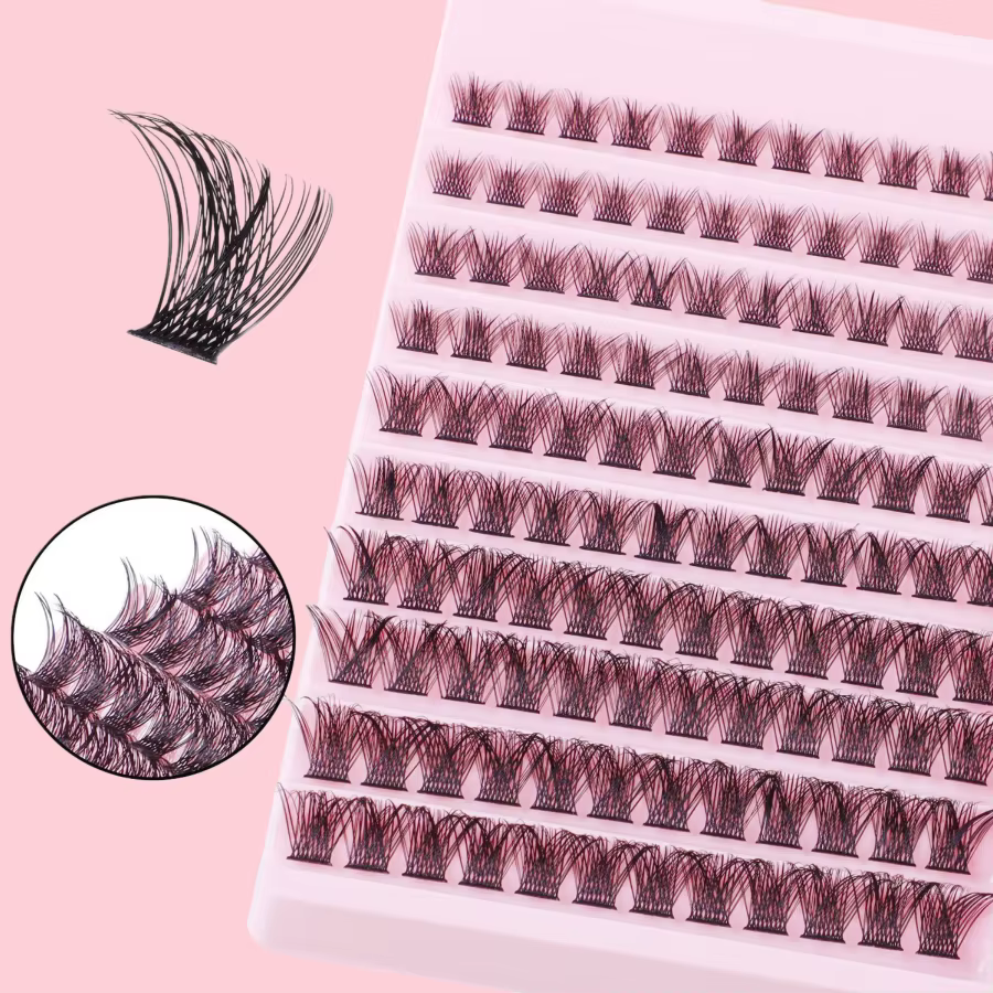 Ensemble de faux cils, faux cils artificiels effet œil de chat