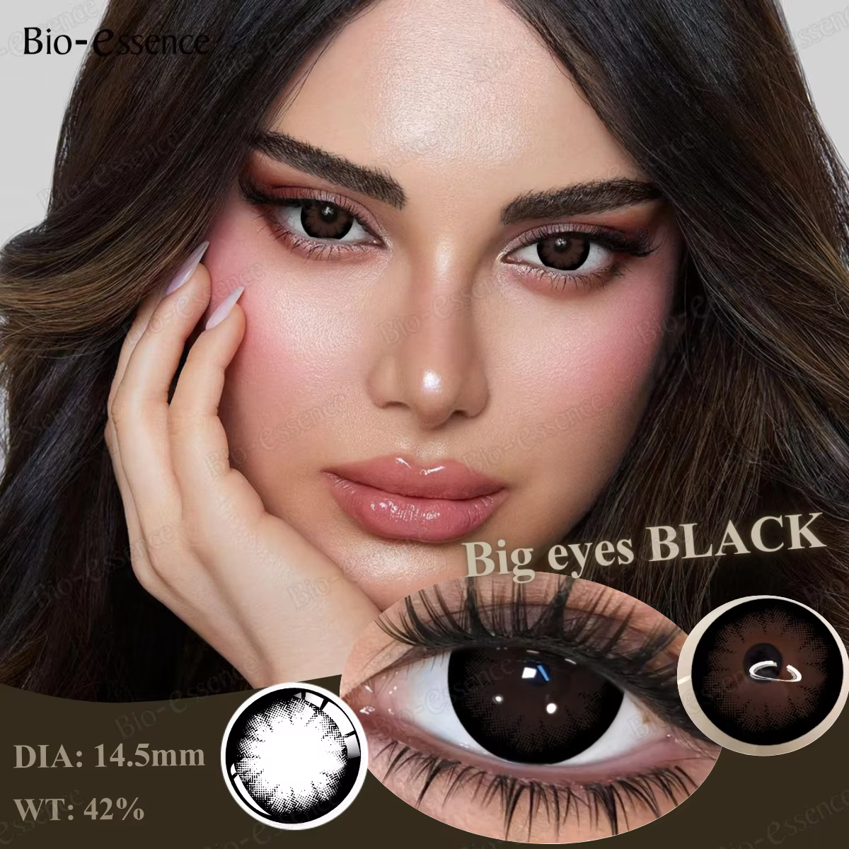 Bio-essence – lentilles de contact de couleur bleue pour les yeux