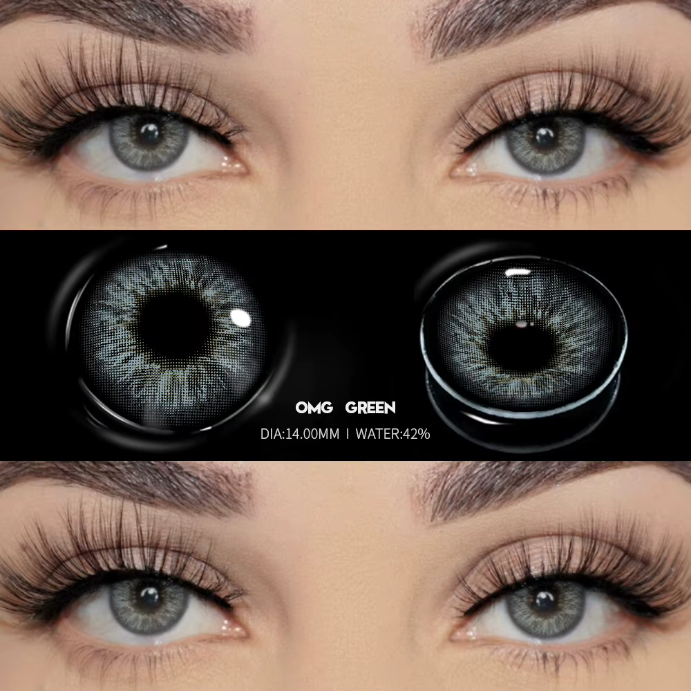 Bio-essence 1 paire de lentilles de contact colorées pour les yeux