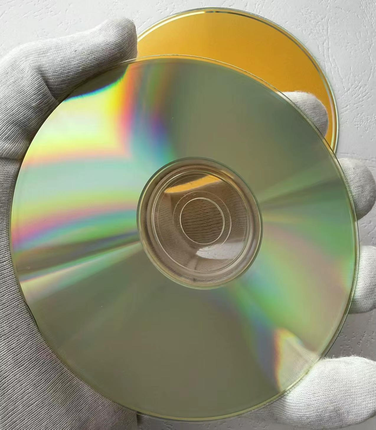 Vente en gros authentique 10 disques 700 mo disque CD-R imprimé or vierge