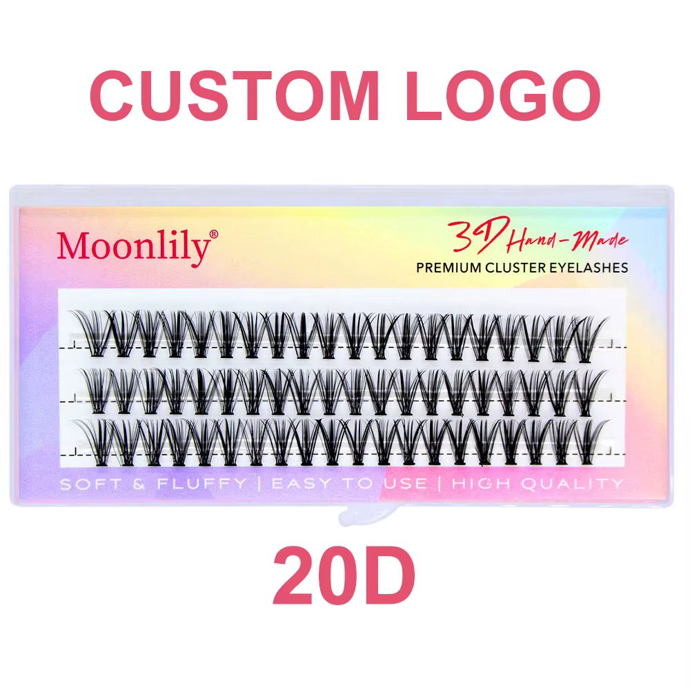 A1 LOGO personnalisé 20D/30D/40D/50D/60D/80D/100D/200D cils en soie de haute qualité personnalisés marque personnelle