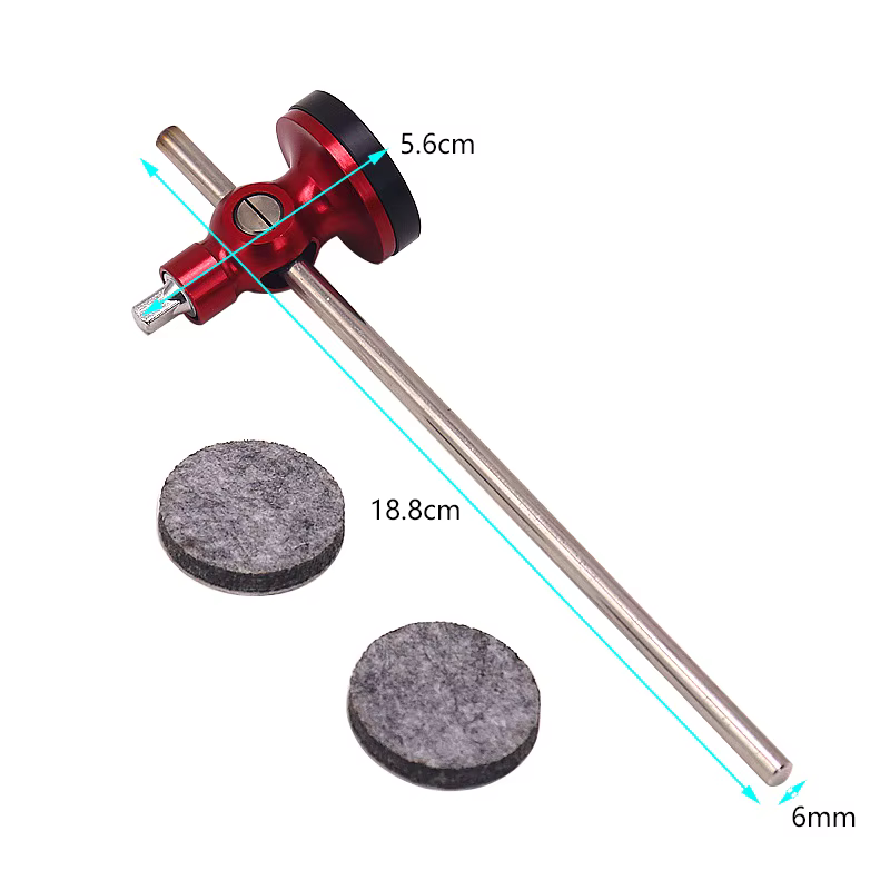 Batteur à pédale de grosse caisse réglable, tête de marteau en alliage d'aluminium, accessoires pour instruments de Percussion