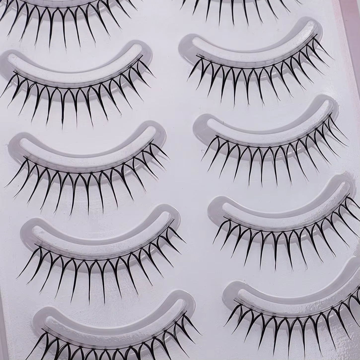 W6 + Black Cryptage Girl Group Faux cils! Groupe Love Bean