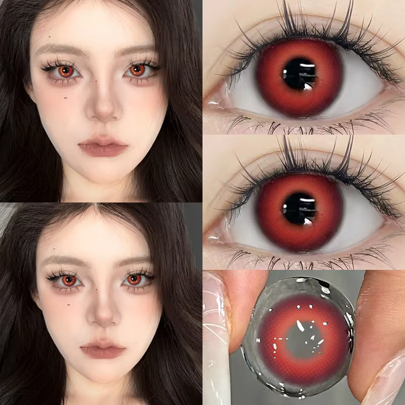 KSSEYE 1 paire de lentilles colorées pour les yeux avec dioptries Prescription