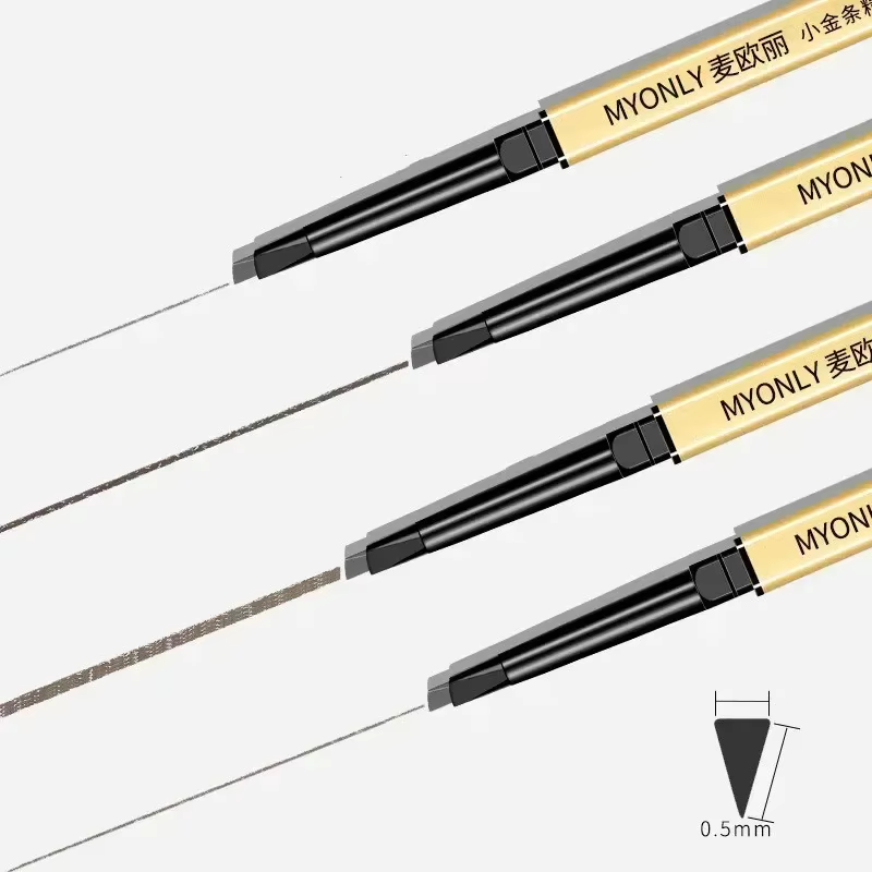 Petit crayon à sourcils à barre d'or