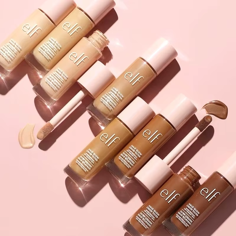 Fond de teint liquide Elf à couvrance totale, couvre naturellement les imperfections, imperméable, contrôle le sébum, hydratant, longue tenue, produit de maquillage de base