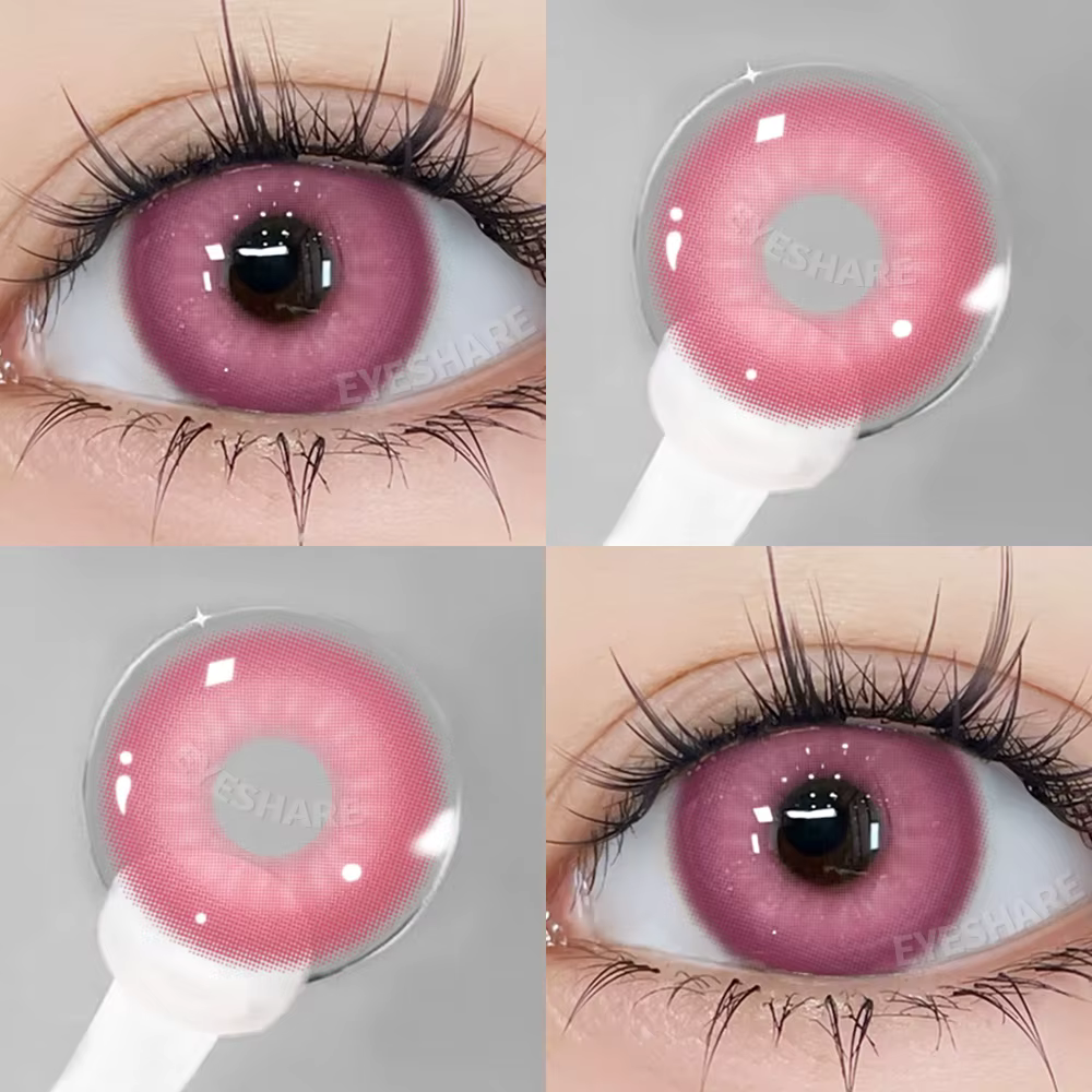 Lentilles violettes pour les yeux