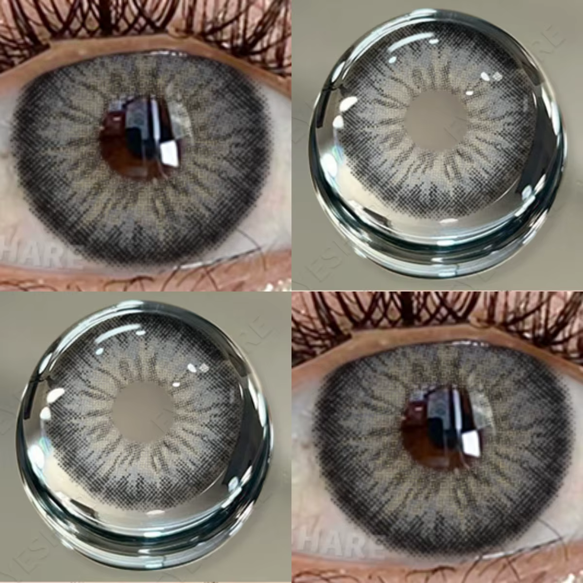 EYESHARE lentilles de Contact de couleur grise pour les yeux lentille