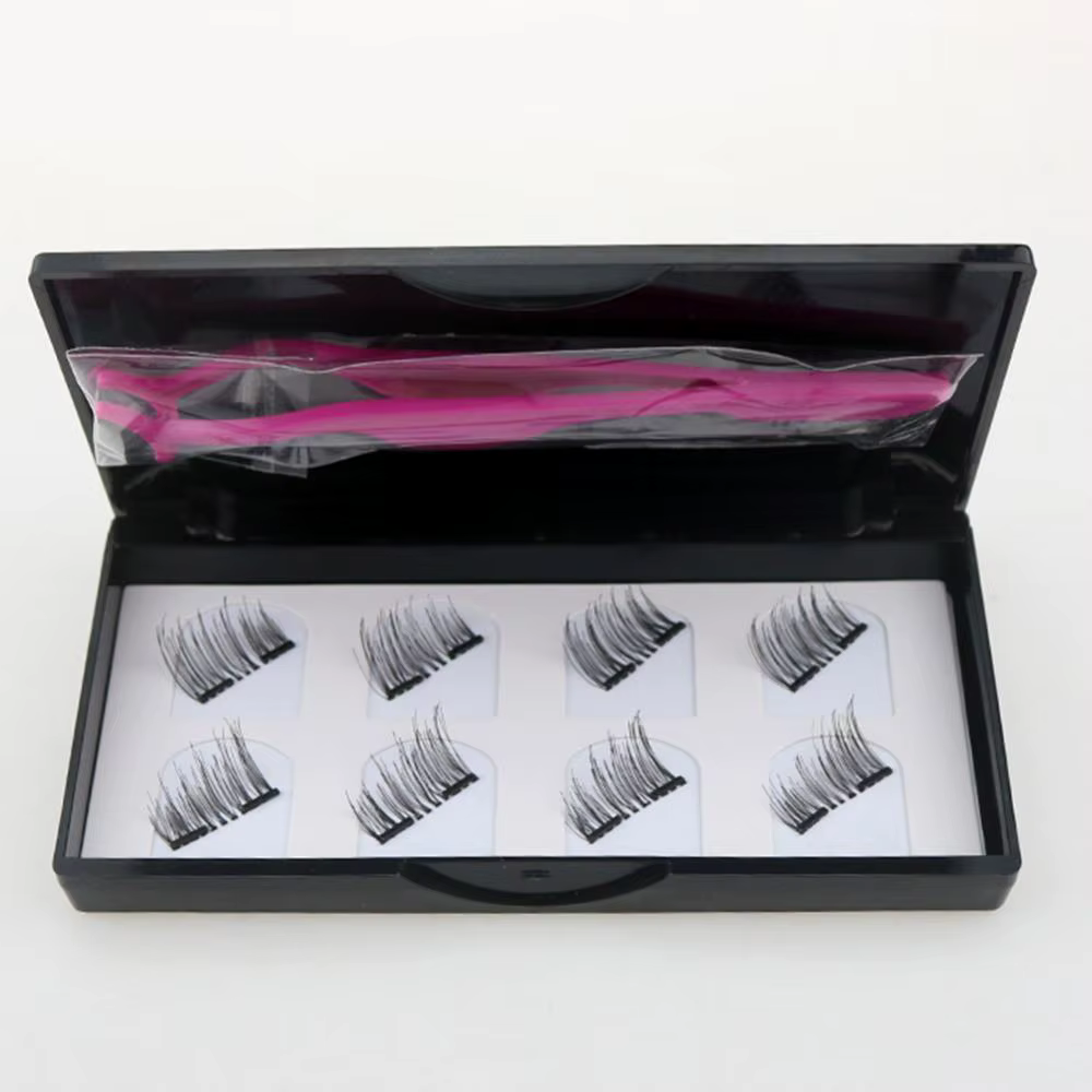 8 pièces aimant naturel faux cils magnétique longs