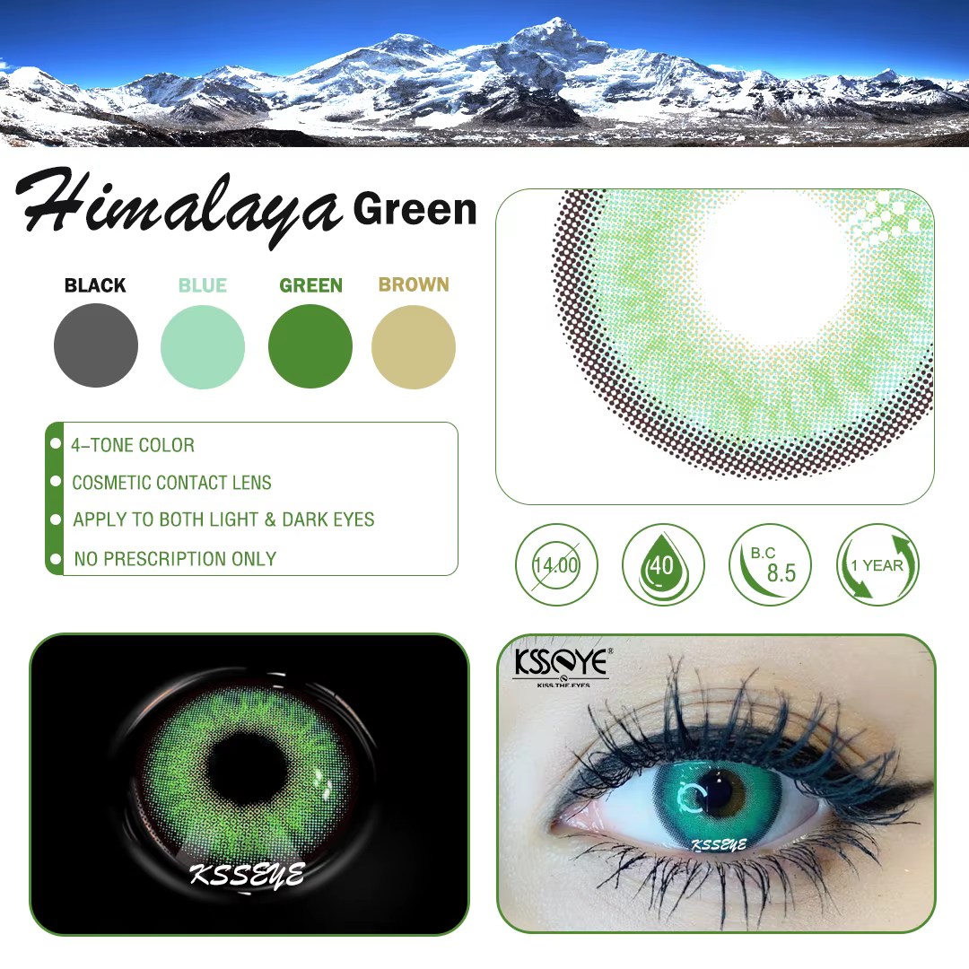Himalaya Taylor-Lentilles de Contact Colorées Naturelles
