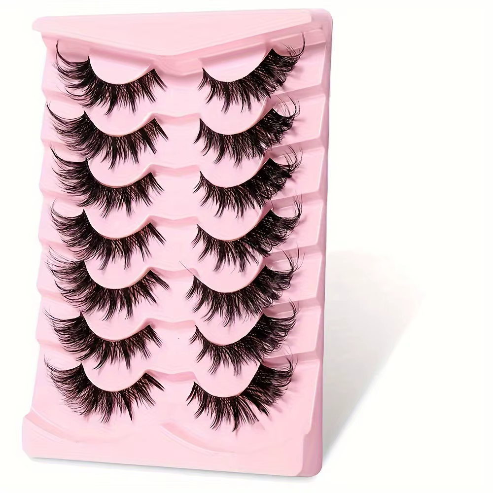 Faux cils 7 paires – Coin étendu d'aspect naturel