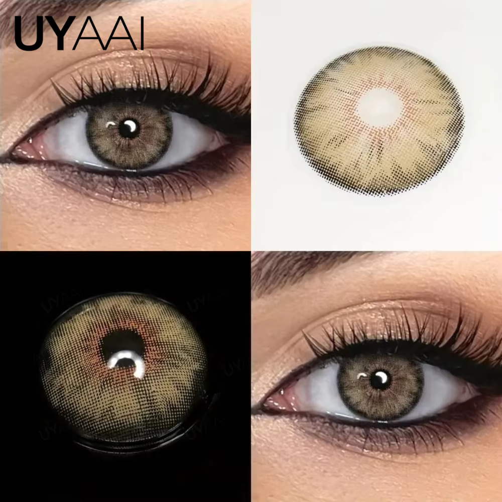 UYAAI Siri 1 paire d'élèves colorées pour les yeux de couleur marron