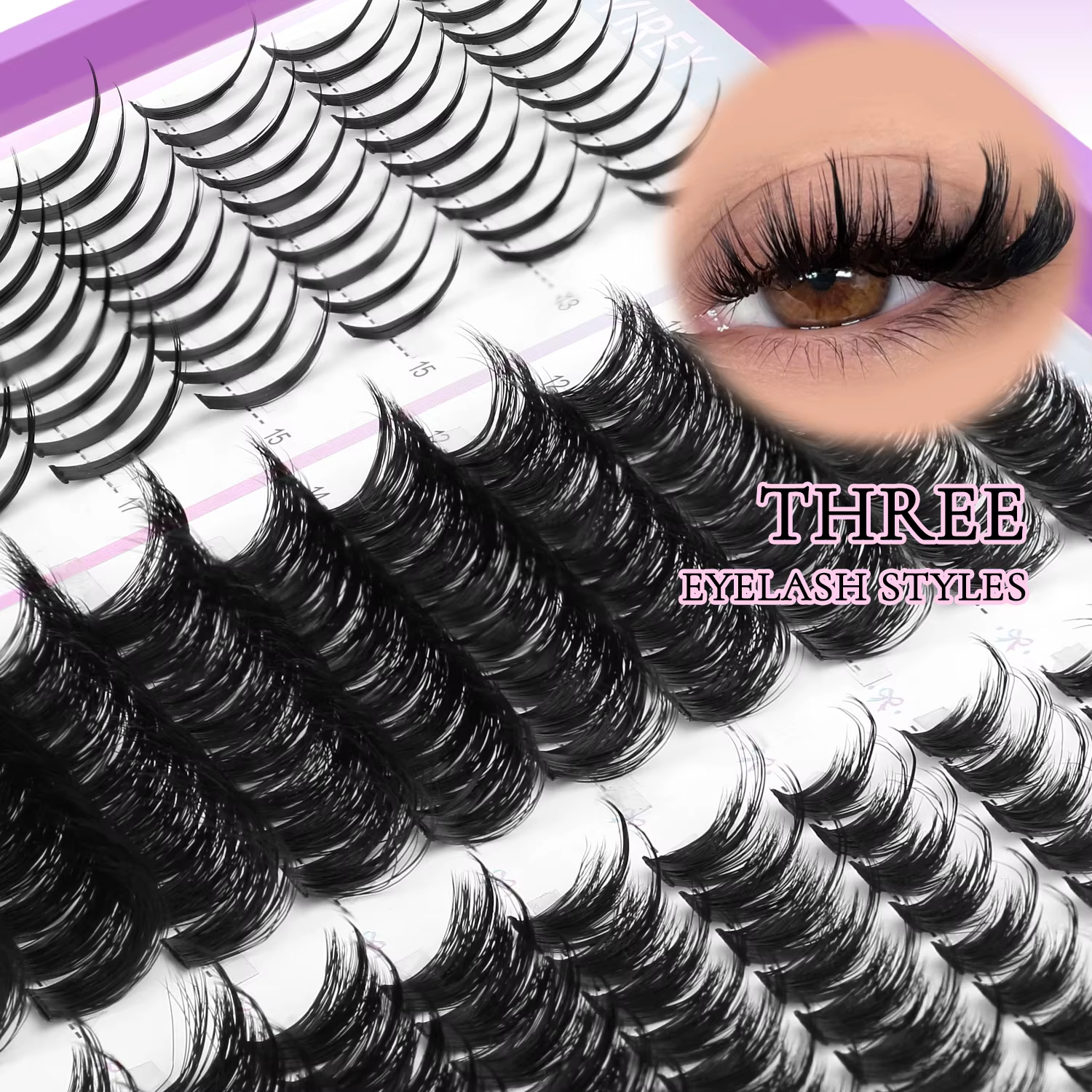 LASVIREY Extensions de cils en touffes