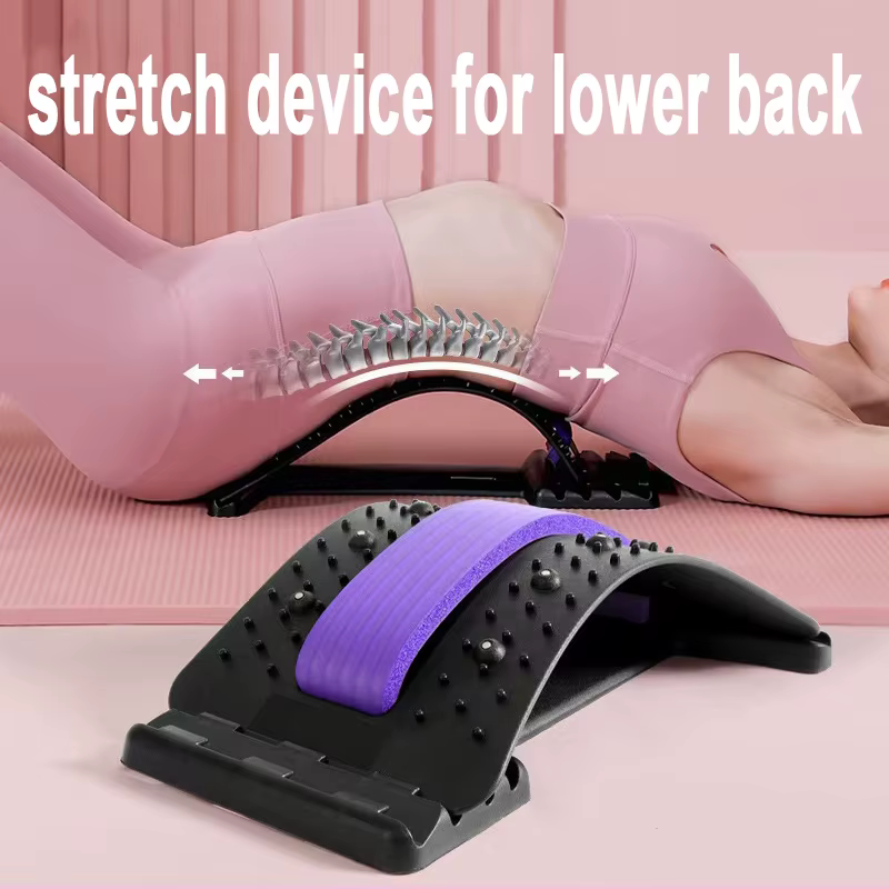 Appareil d'étirement lombaire pour le soulagement des douleurs du bas du dos, dispositif de décompression dorsale, coussin de correction de la colonne vertébrale pour le yoga et la chiropratique