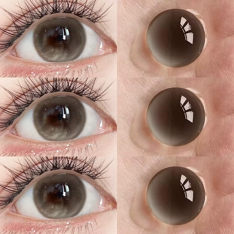 OVOLOOK - 2 paires de lentilles de contact colorées pour les yeux