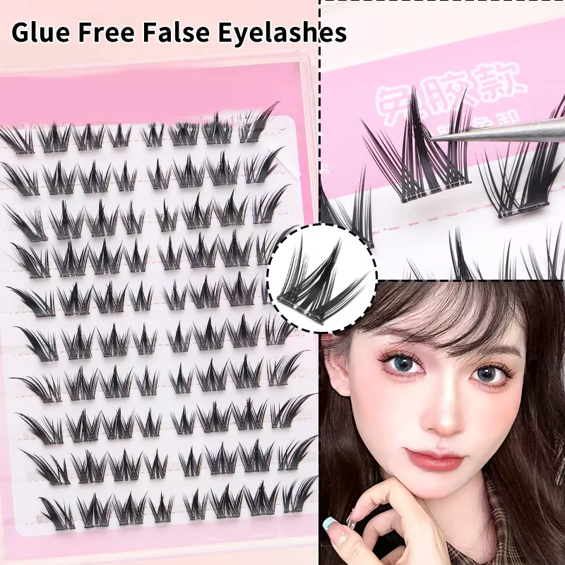 Faux cils volumineux auto-adhésifs sans colle