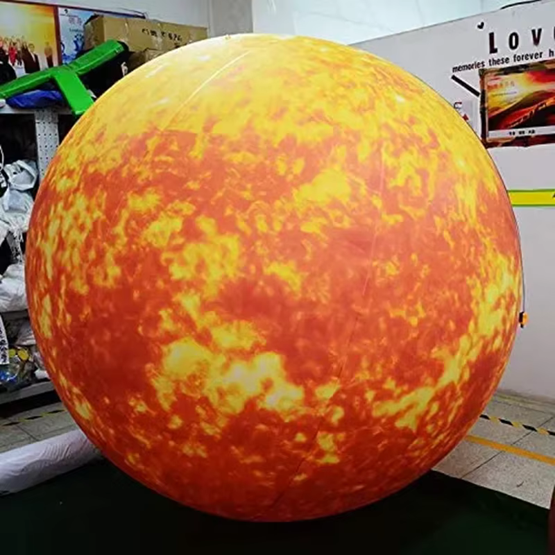 Modèles planétaires de système solaire coloré à LED, décorations Terre, Lune et Soleil, décorations d'éclairage de scène et de théâtre extérieur.