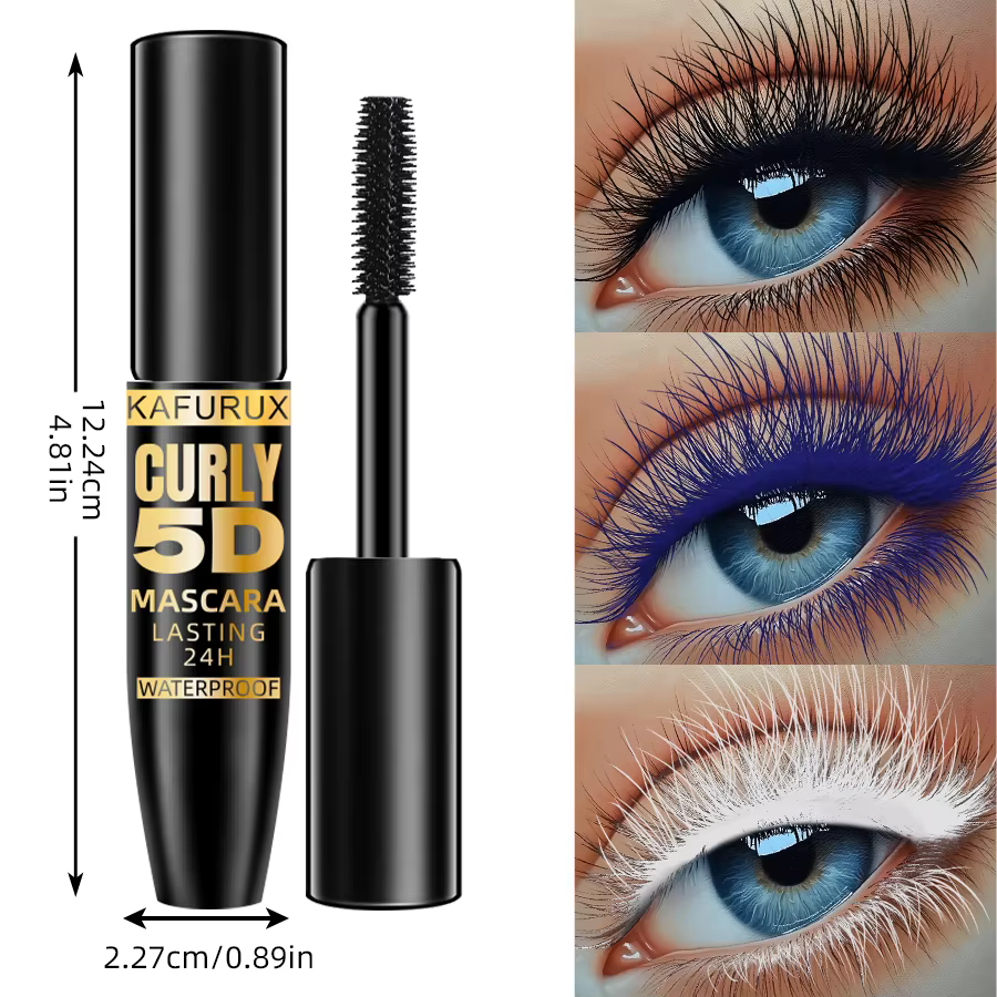 Mascara 5D 9 couleurs Bleu Blanc Vert Noir Épaississant Curling Imperméable Naturel Allongeant les cils Maquillage coréen Cadeaux pour femmes Beauté