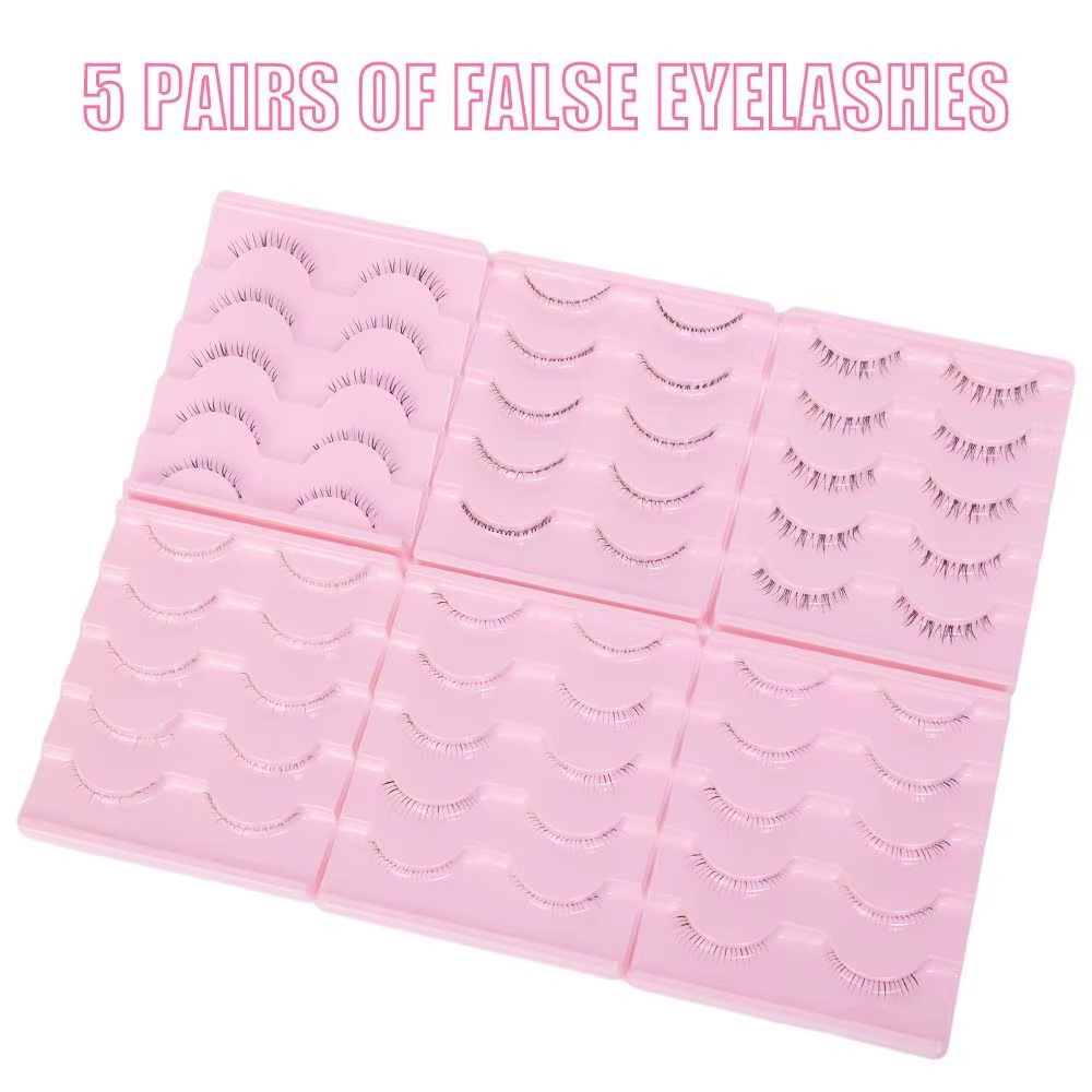 5 paires de cils inférieurs sous