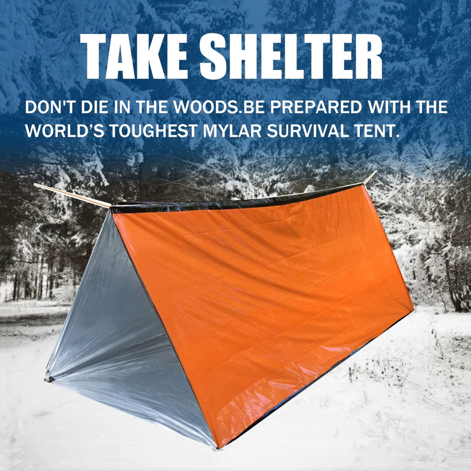 Tente de Camping en plein air pour 2 personnes, imperméable, sauvetage, évasion d'urgence, Kit de tente de survie, tapis de Camping en plein air