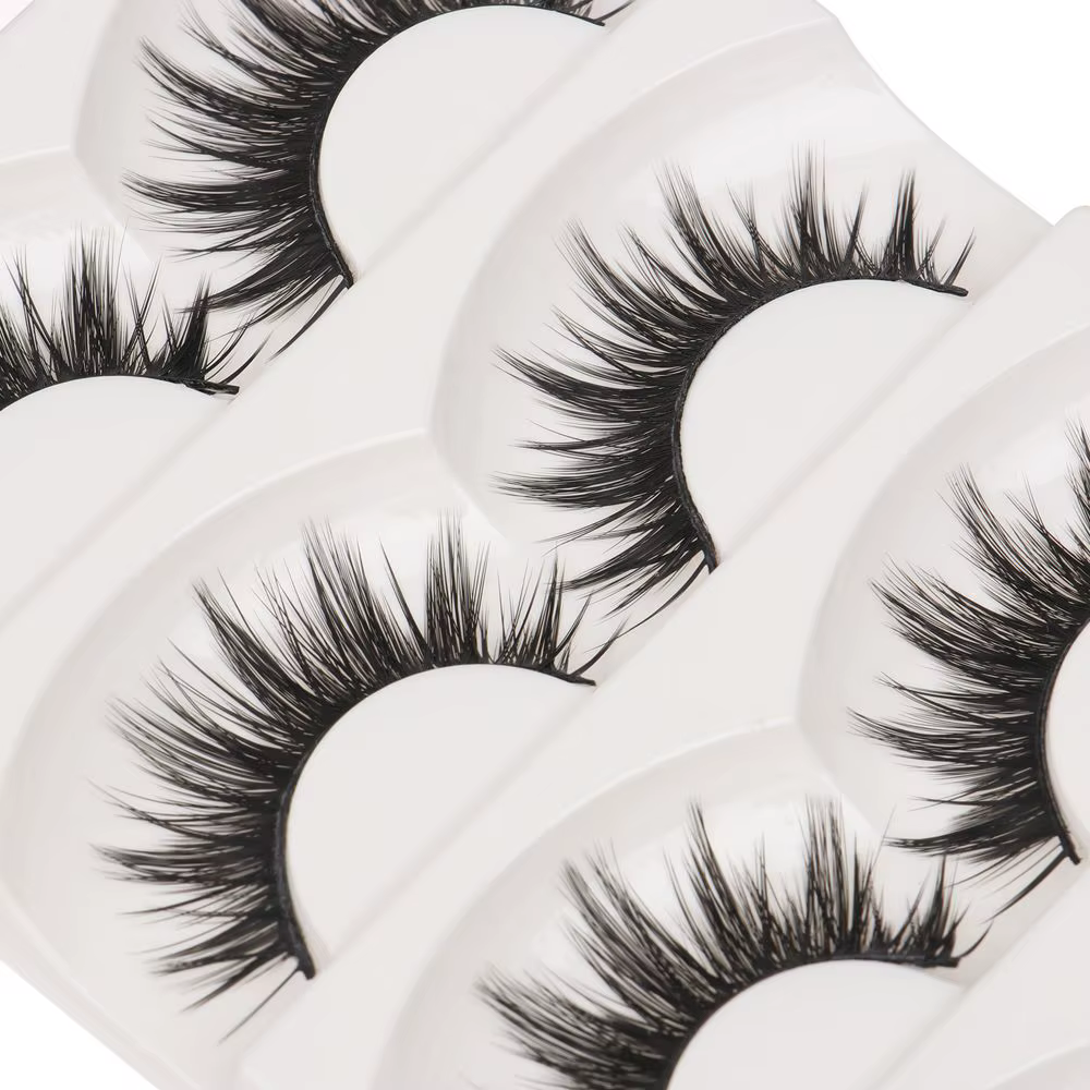 5 paires de faux cils naturels doux