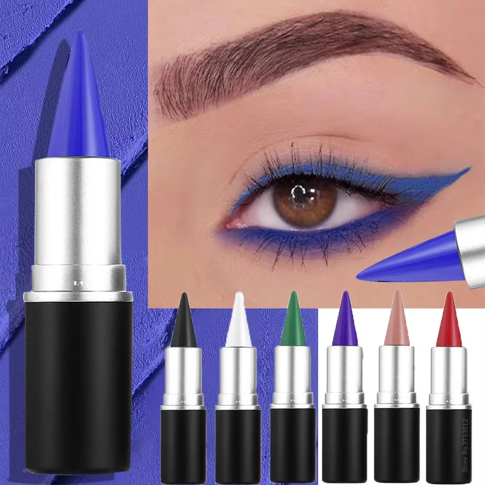 Stylo crème Eyeliner de couleur noir mat violet