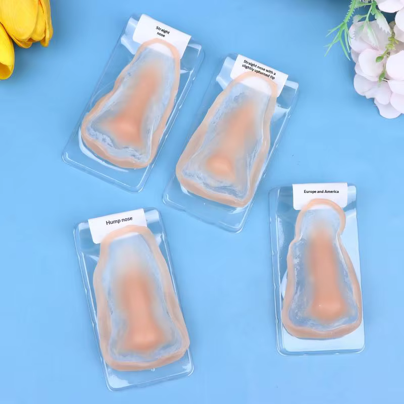 Faux nez en silicone professionnel pour maquillage, effets spéciaux, respectueux de la peau, naturel, réutilisable, prothèse faciale pour maquillage de scène