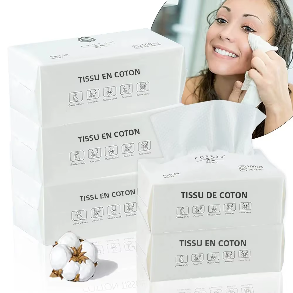 1 pièce Lingette démaquillante en microfibre lavable
