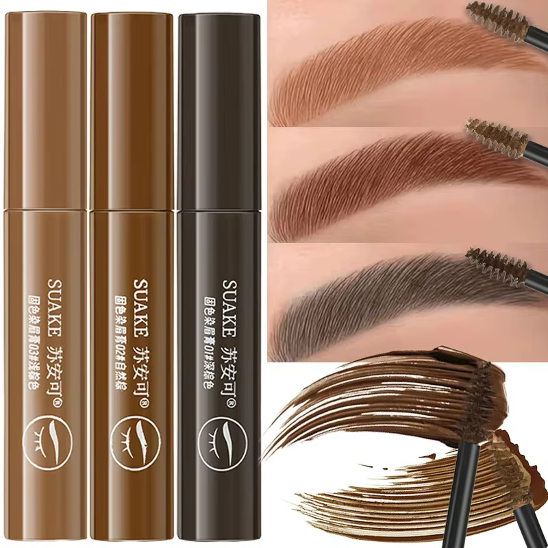 Mascara crème pour sourcils imperméable longue tenue en 3 couleurs