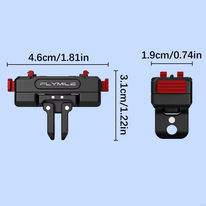 Base magnétique à détachement rapide, Rotation à 360 degrés pour accessoires caméra sport support F19E