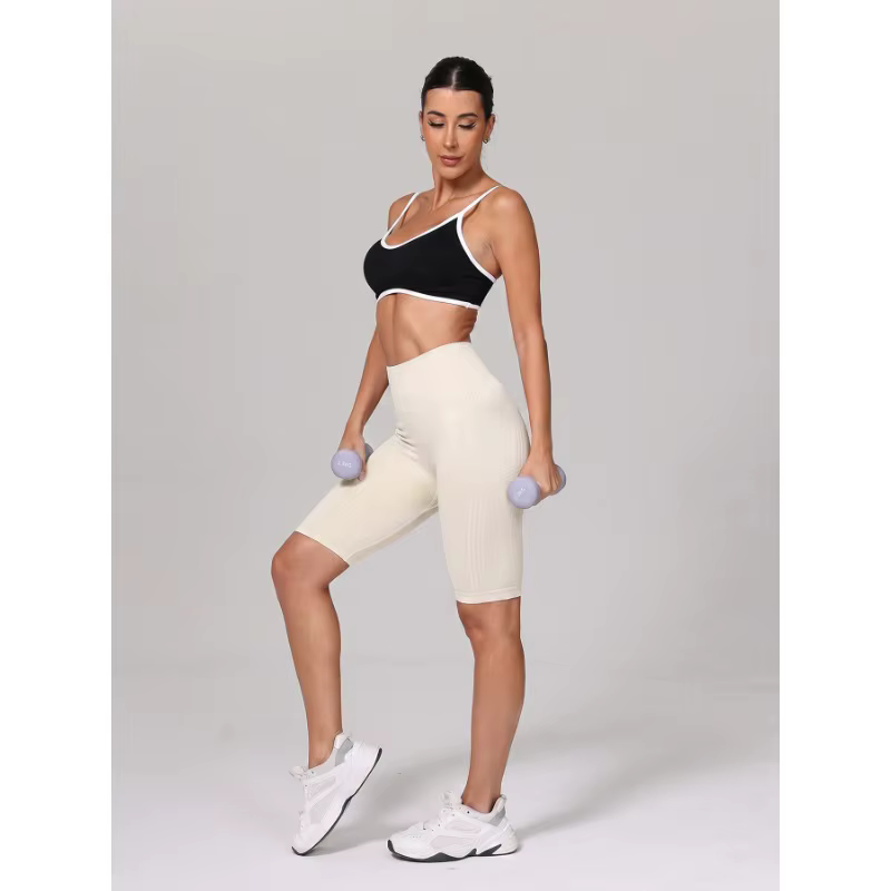 Shorts de yoga taille haute pour femmes, 5 pouces, effet push-up, sensation seconde peau, respirant, moulant, pour la course, la gym, l'entraînement, athlétique, style cycliste