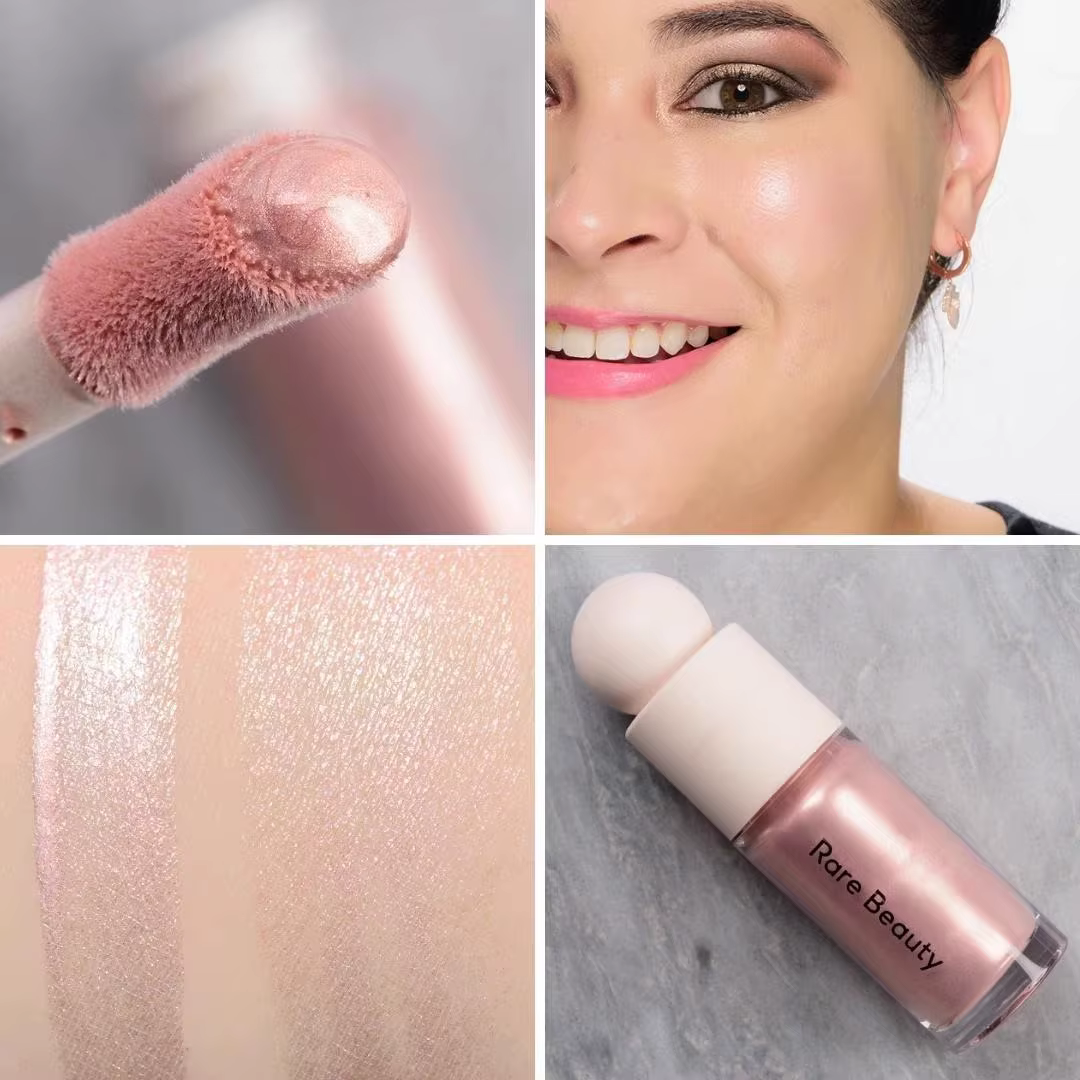 Rare Beauty Enlumineur Liquide Scintillant Longue Tenue Imperméable Éclat Naturel Visage Corps Cosmétique Mélangeable pour Quotidien et Soirées