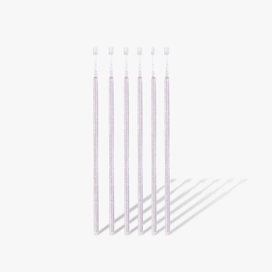 Nouveau Mascara Pailleté Rose avec Brosse