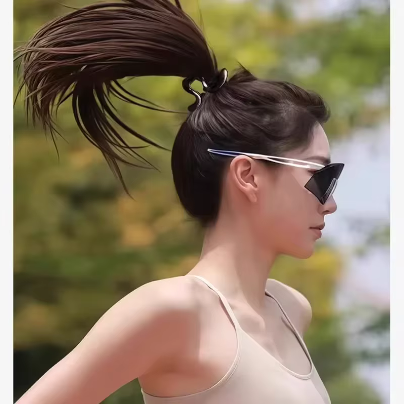 Épingles à cheveux élégantes courbées pour femmes, accessoires pour queue de cheval haute et coiffure arrière de la tête