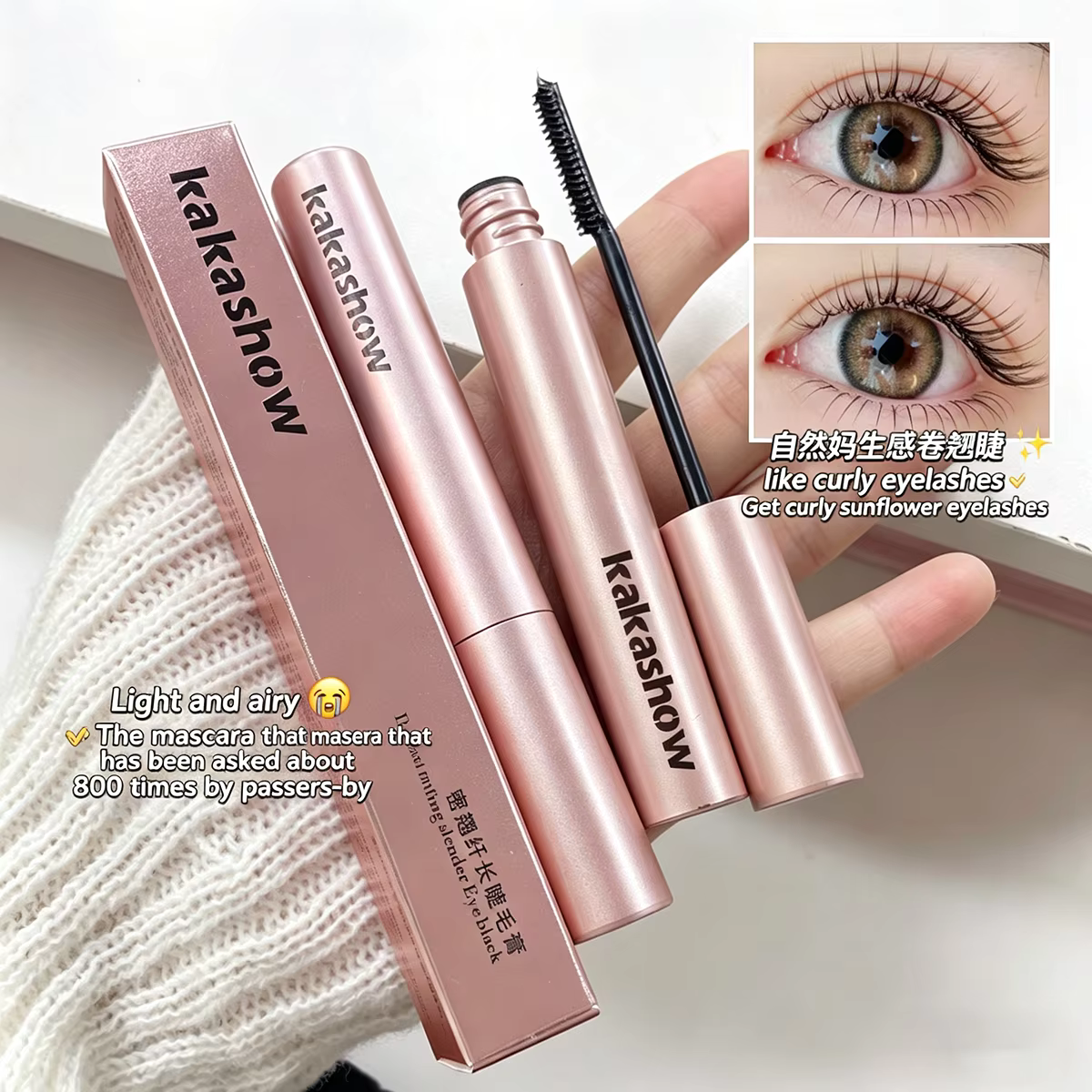 Mascara recourbant longue tenue