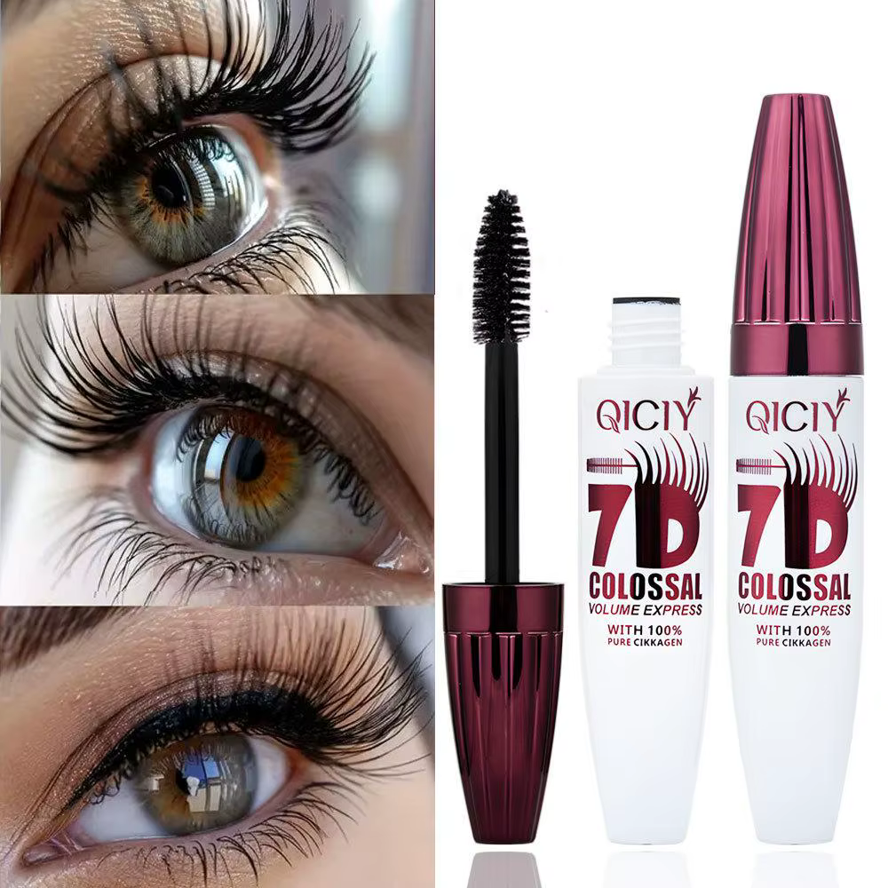 Mascara noir pour un volume multidimensionnel, extension de cils en fibres de soie, imperméable, anti-taches, maquillage pour les yeux longue durée, cosmétique