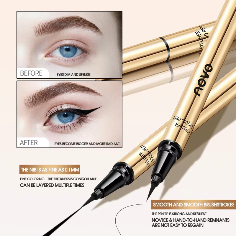 Stylo Eyeliner liquide à pointe en feutre Ultra-fin
