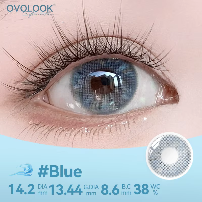 OVOLOOK - 2 pièces/paire Lentilles de contact colorées de style coréen pour les yeux