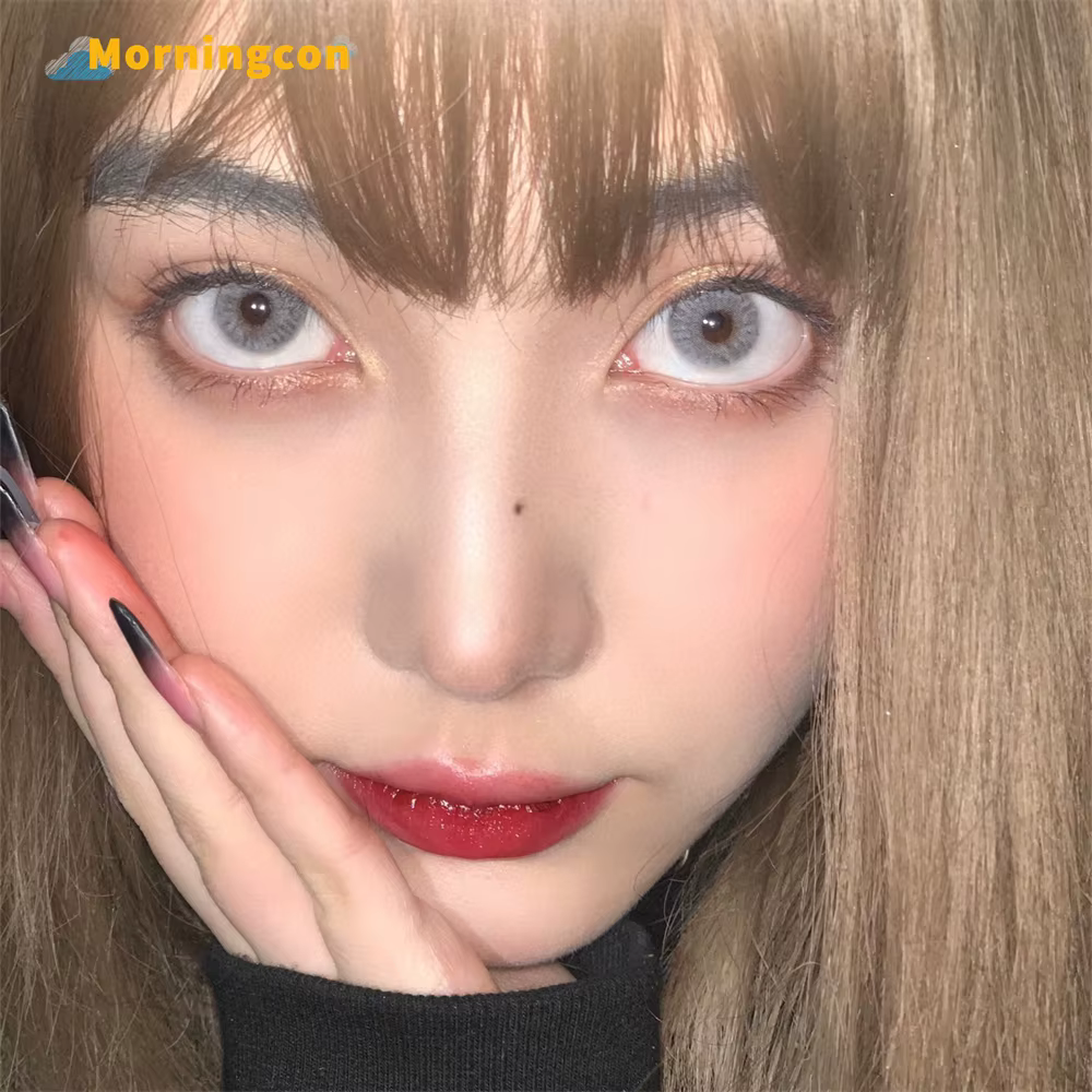 Morningcon – lentilles de Contact de couleur jaune vin pour les yeux