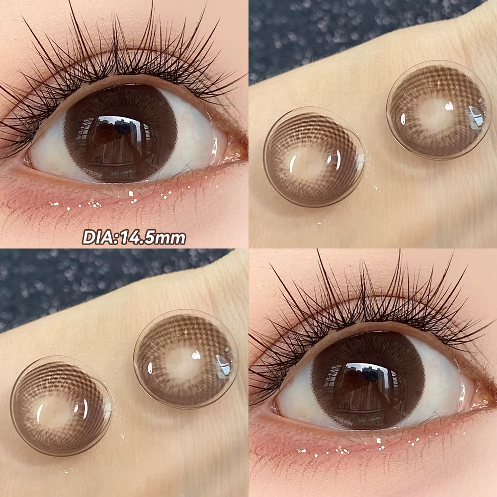 1 paire (2 pièces) de lentilles de contact colorées pour les yeux