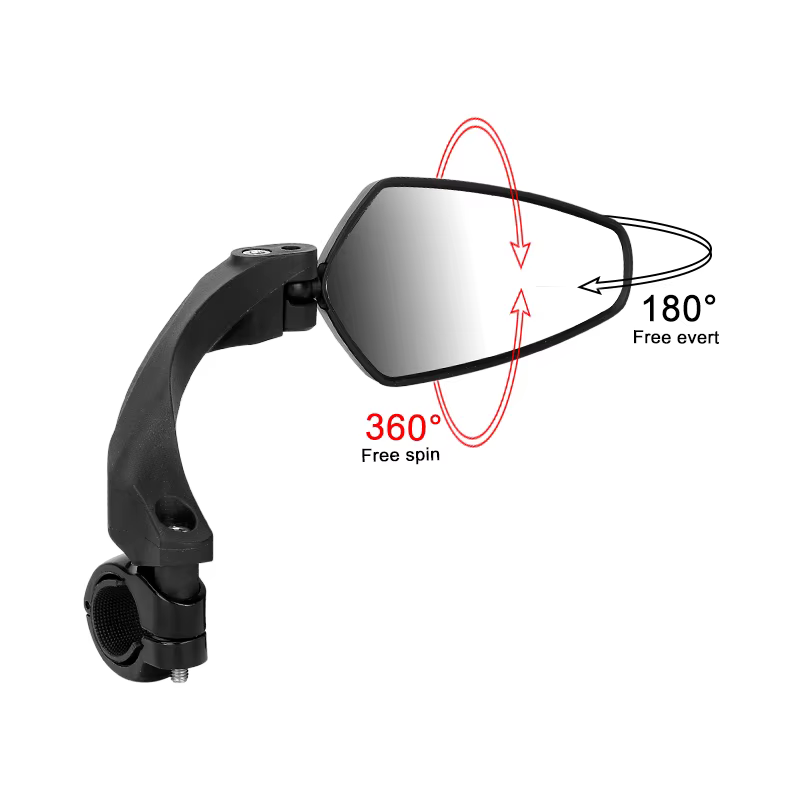Rétroviseurs rotatifs pour vélo de route et vtt, pour guidon, caméra, protège votre conduite en toute sécurité