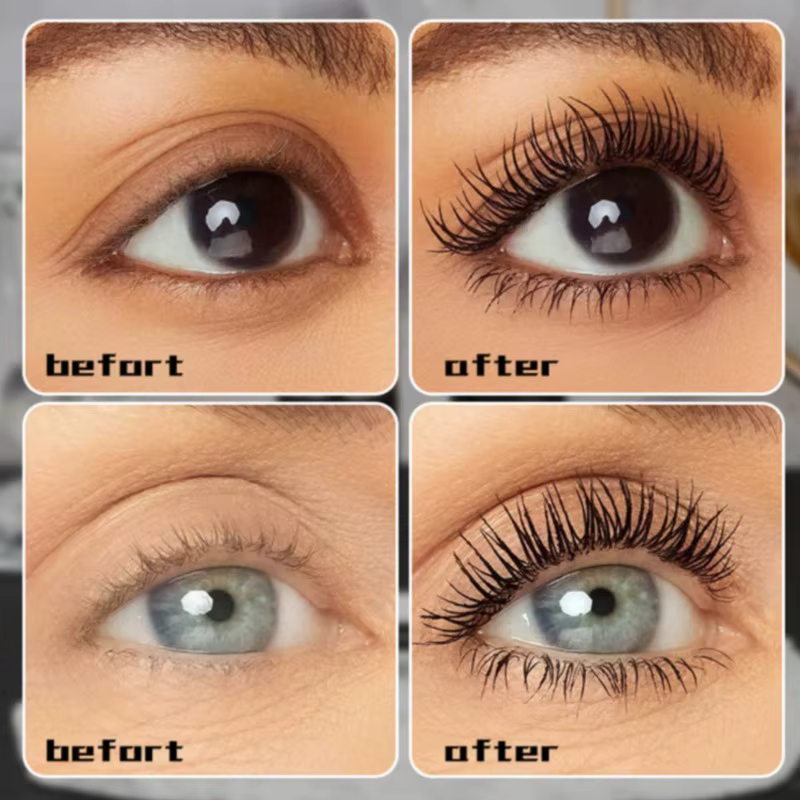 Mascara en fibres épais bouclés