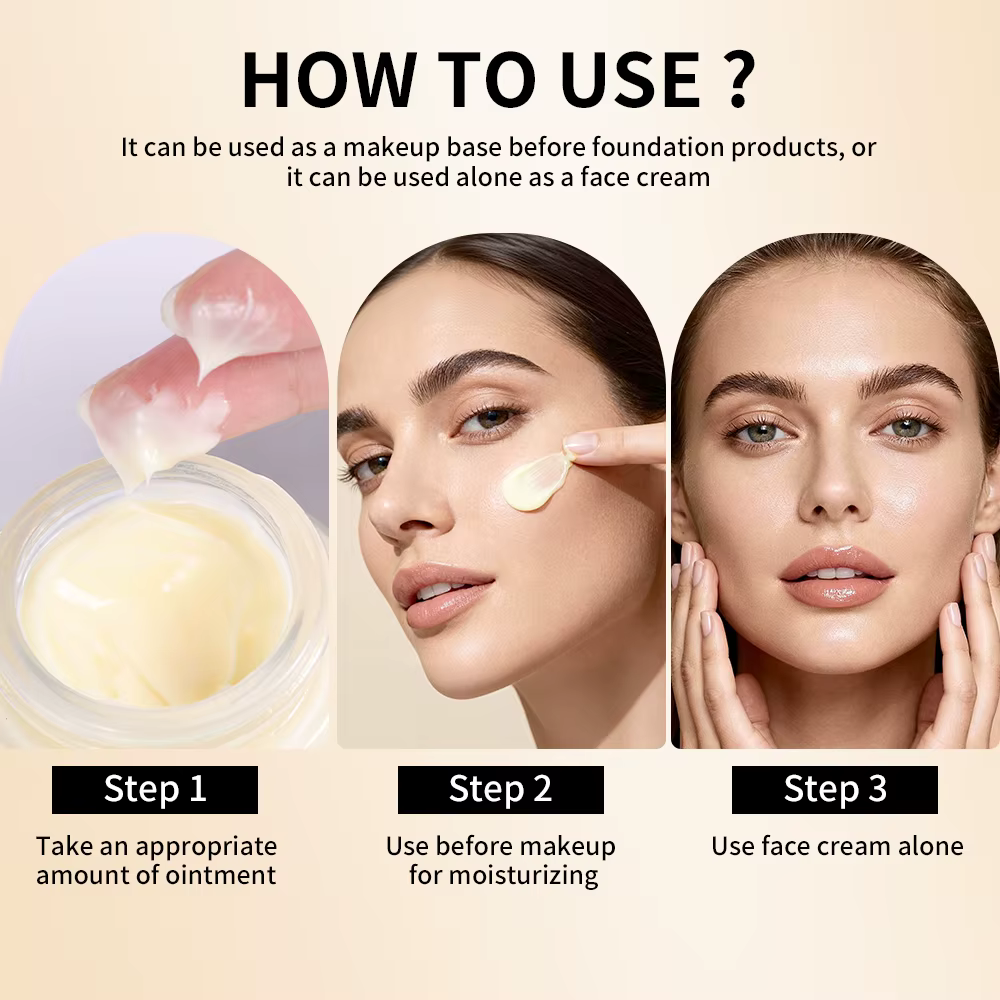 Lakerain Base pour le visage enrichi en vitamines 2 en 1