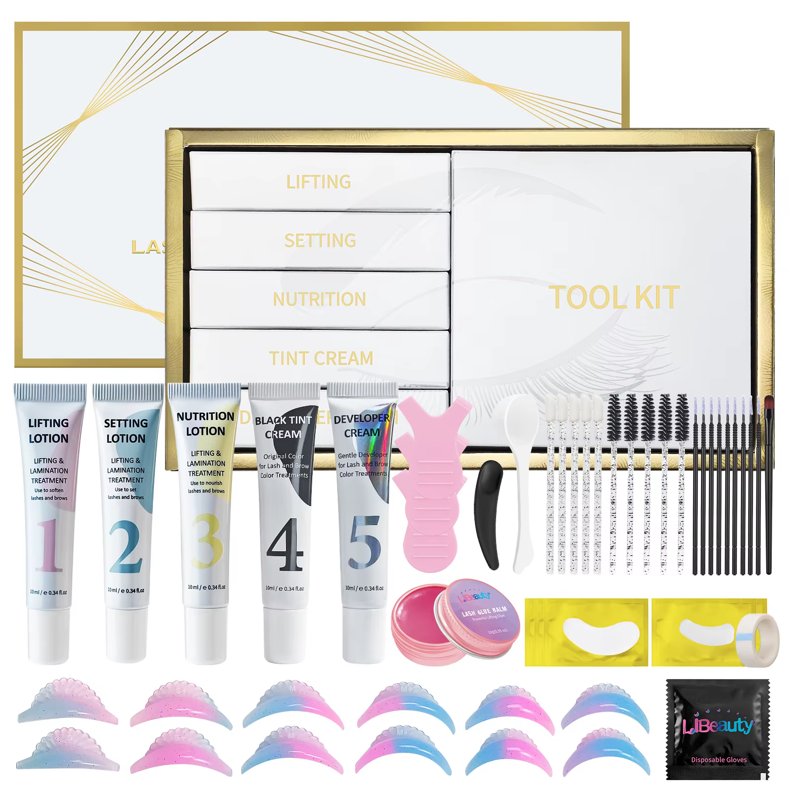 Kit de rehaussement et teinture des cils Libeauty