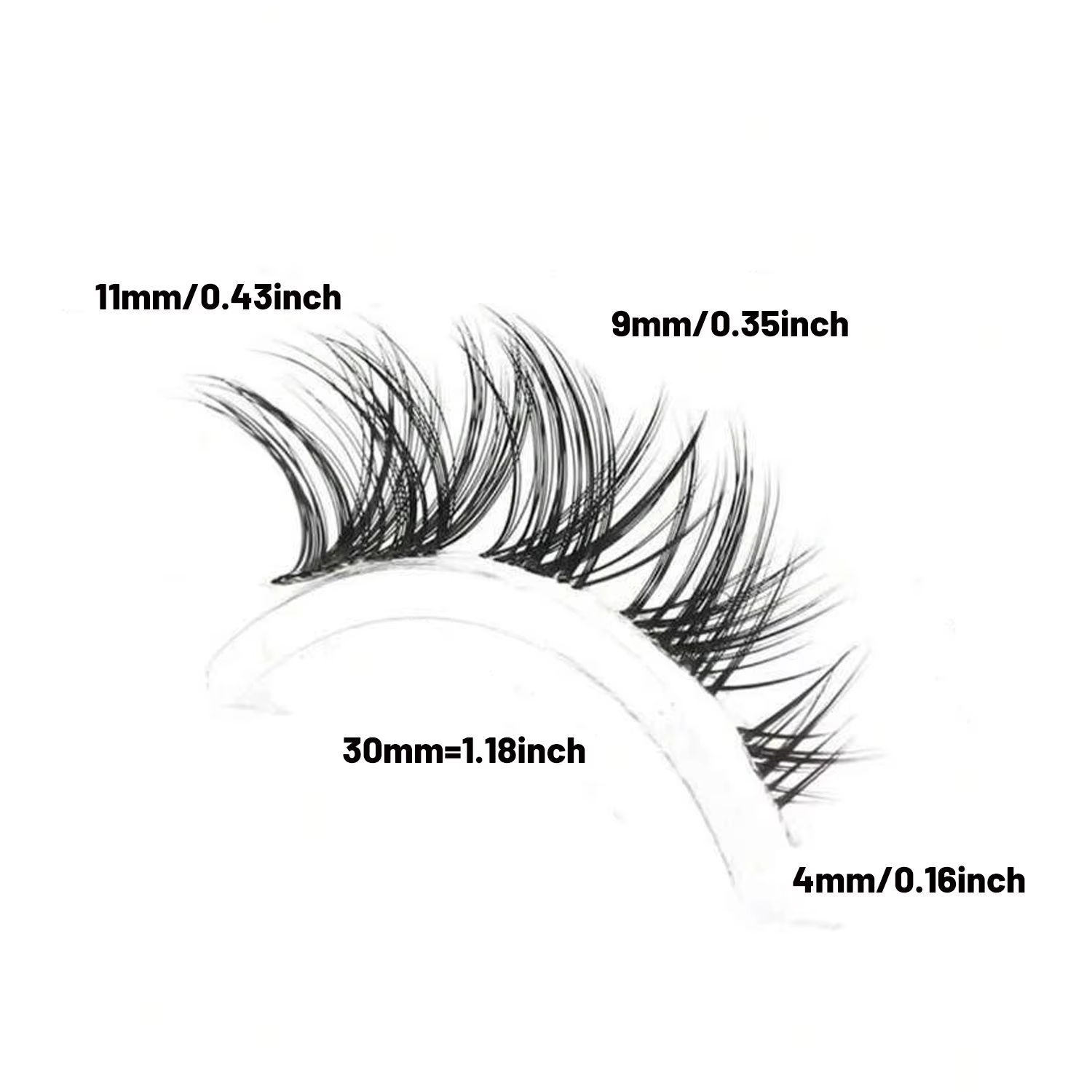 5 paires : faux cils naturels