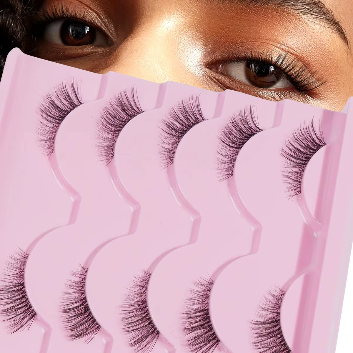 MAGEFY 5 paires demi faux cils Manga