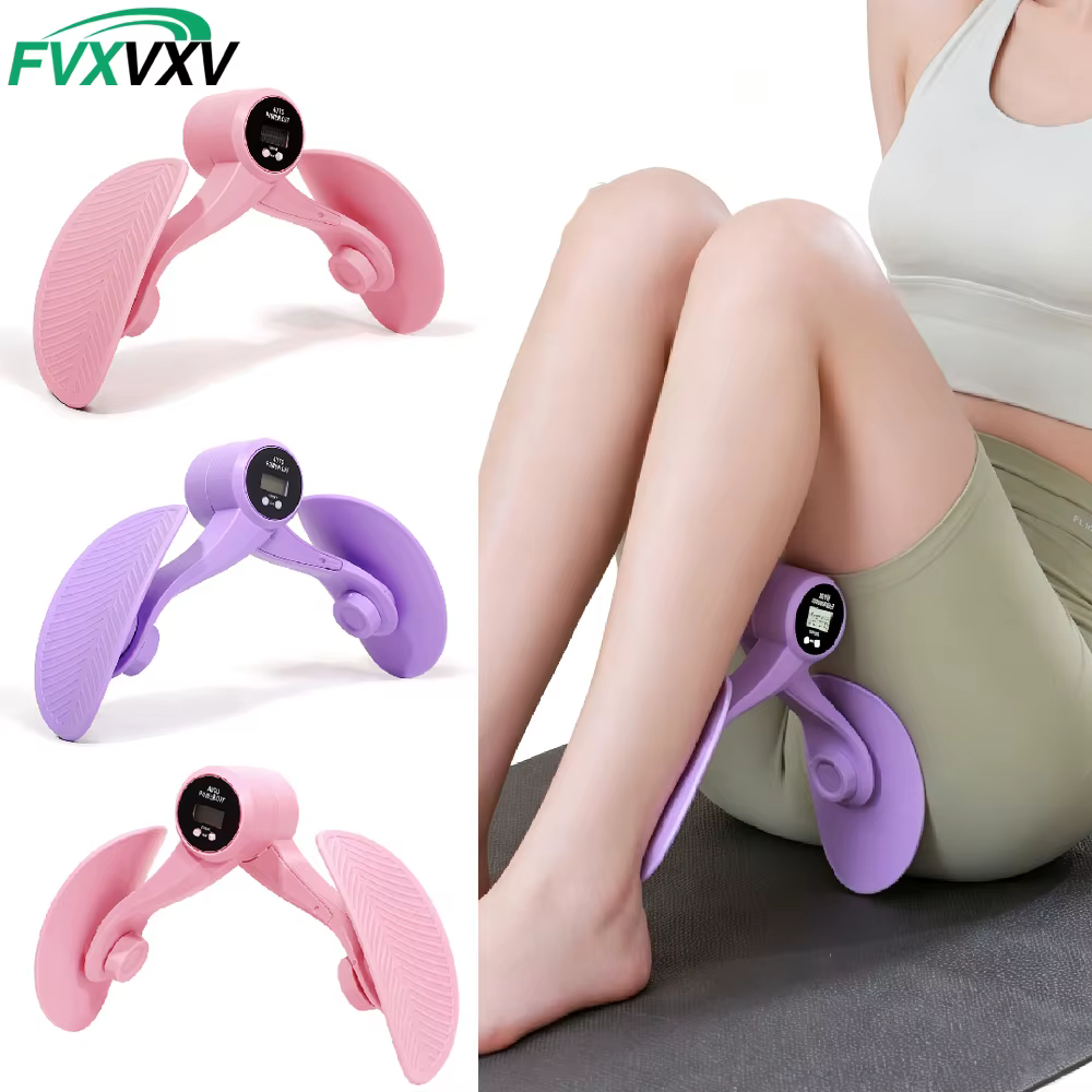Entraîneur de hanches et de cuisses 360 ° Appareil d'exercice du plancher pelvien pour femmes avec affichage LED rotatif, machine d'entraînement des cuisses internes, post-partum